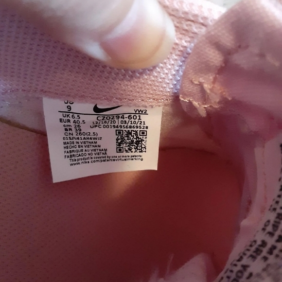 Nike canvas sneaker pink size 9 - Picture 6 of 9